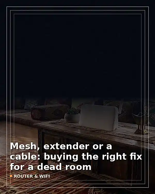 Mesh, extender or a cable: buying the right fix for a dead room - TelecomDesk guide artwork