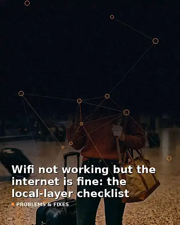 Wifi not working but the internet is fine: the local-layer checklist - TelecomDesk guide artwork