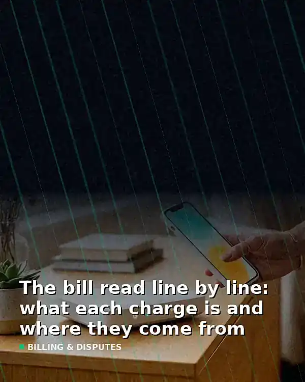 The bill read line by line: what each charge is and where they come from - TelecomDesk guide artwork