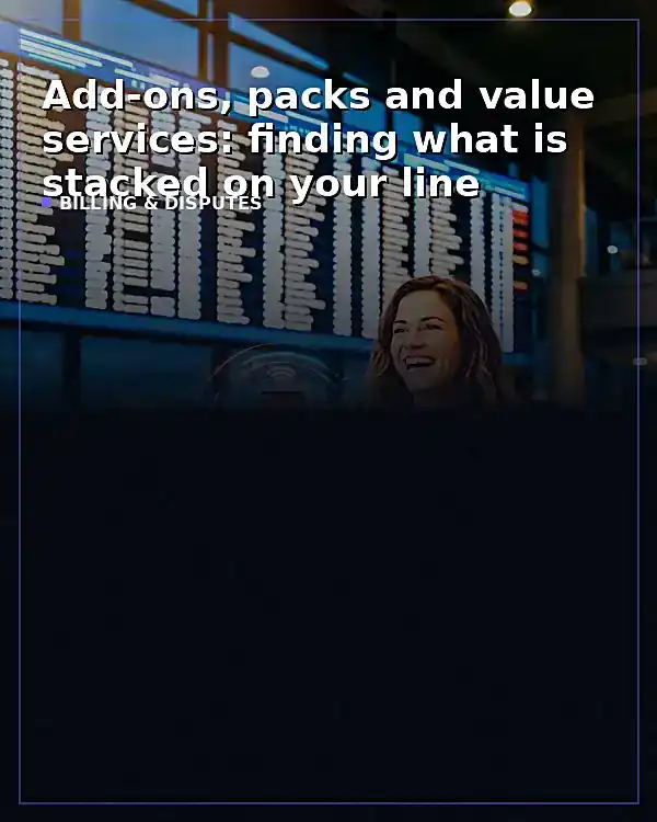 Add-ons, packs and value services: finding what is stacked on your line - TelecomDesk guide artwork