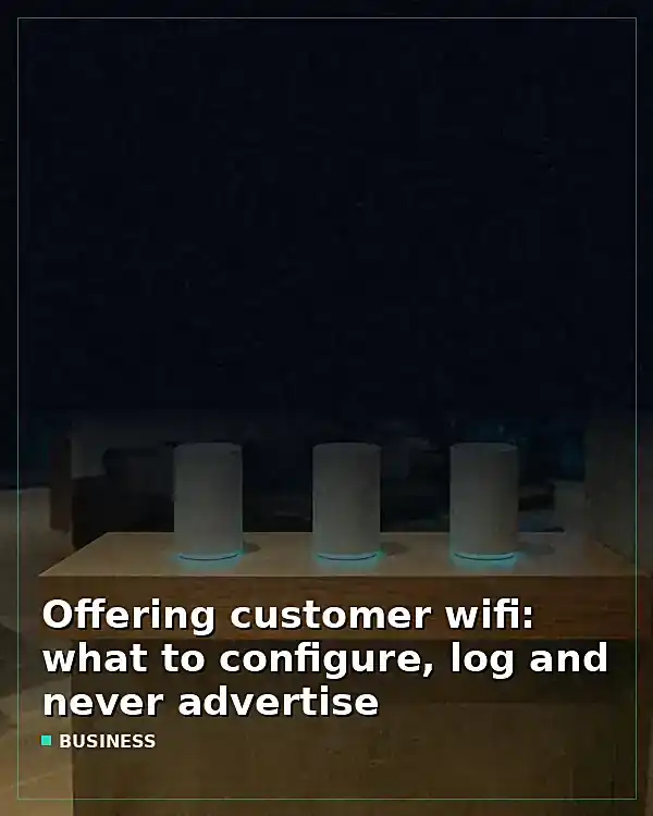 Offering customer wifi: what to configure, log and never advertise - TelecomDesk guide artwork